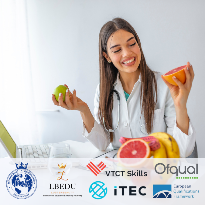 ITEC VTCT 國際飲食療法與營養師證書課程 (英國/歐洲資歷架構第3級) 603/4082/4