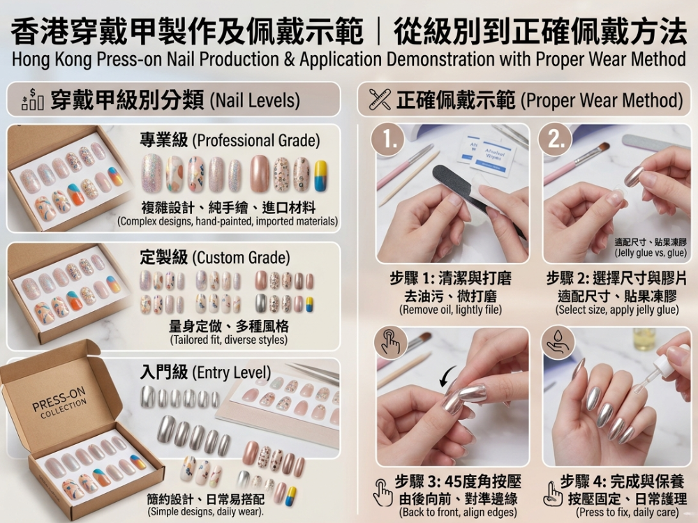 穿戴甲製作及佩戴示範